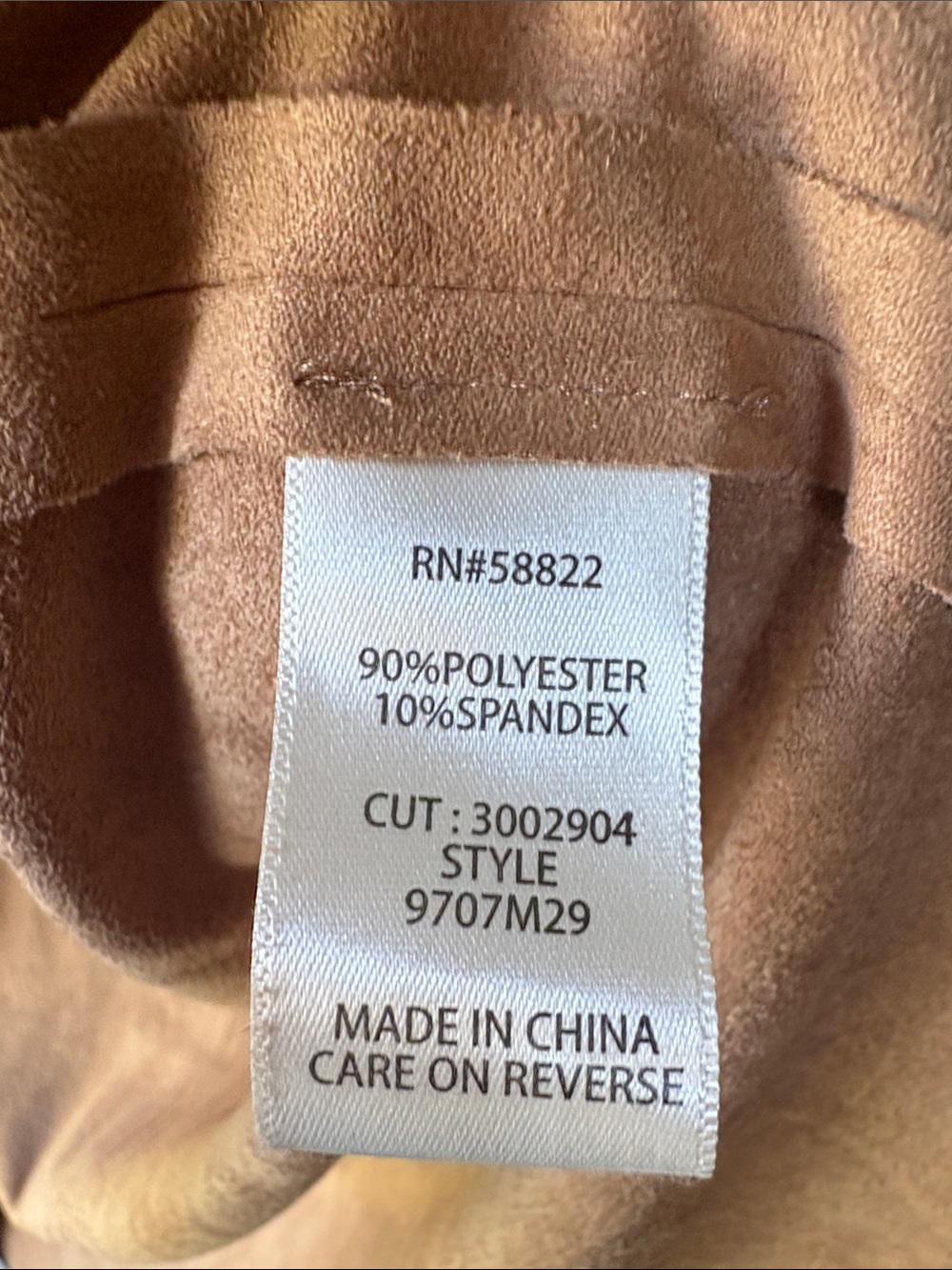 Max Studio Camel Faux Suede Open-Front Draped Trench Coat - Picture 4 of 10